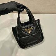 Prada Small Nappa-Leather Tote Bag with Topstitching Size 17 x 10 x 19 cm - 4
