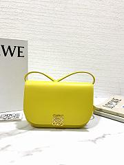 Loewe Goya Small Leather Shoulder Bag Yellow Size 18.5 x 3 x 12.5 cm - 1