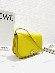 Loewe Goya Small Leather Shoulder Bag Yellow Size 18.5 x 3 x 12.5 cm - 5