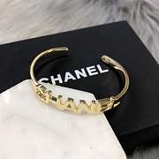 Chanel Logo Print Bracelet Gold - 1