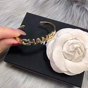 Chanel Logo Print Bracelet Gold - 4