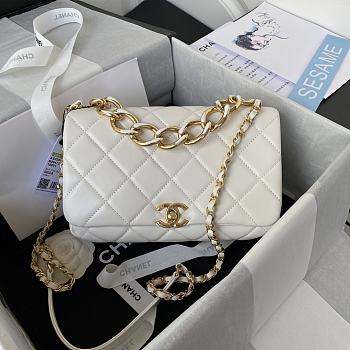 Chanel AS3367 Classic Rhombic Flap Bag Size 23 x 10 x 15.5 cm