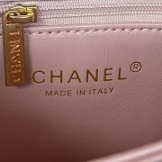 Chanel AS3367 Classic Rhombic Flap Bag Pink Size 23 x 10 x 15.5 cm - 6
