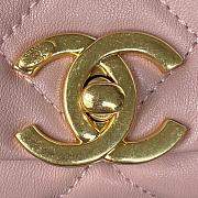 Chanel AS3367 Classic Rhombic Flap Bag Pink Size 23 x 10 x 15.5 cm - 4