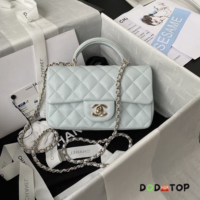 Chanel Mini CF Handle Handbag AS2431 Size 20 x 12 x 6 cm - 1