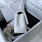 Chanel Mini CF Handle Handbag AS2431 White Size 20 x 12 x 6 cm - 6
