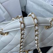 Chanel Mini CF Handle Handbag AS2431 White Size 20 x 12 x 6 cm - 5