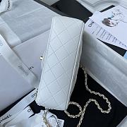 Chanel Mini CF Handle Handbag AS2431 White Size 20 x 12 x 6 cm - 2