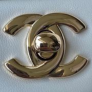 Chanel Mini CF Handle Handbag AS2431 White Size 20 x 12 x 6 cm - 3