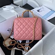 Chanel AS3319 Cosmetic Bag Pink Size 16 x 20.5 x 7.5 cm - 2