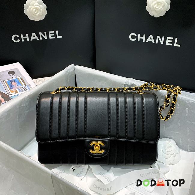 Chanel CF Sheepskin Chain Bag Black Size 26 x 8 x 16 cm - 1