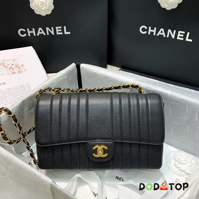 Chanel CF Leather Chain Bag Black Size 26 x 8 x 16 cm - 1