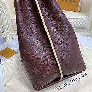 Louis Vuitton LV Carmel Mahina Bag M52950 Wine Red Size 35 x 40 x 17 cm - 3