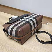 Burberry Check and Leather Medium Catherine Bag Size 28 x 13 x 23 cm - 3
