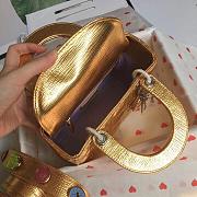 Dior Lady Small Bag Gold Size 20 x 17 x 9 cm - 4
