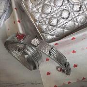 Dior Lady Small Bag Silver Size 20 x 17 x 9 cm - 2