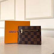 Louis Vuitton LV Card Case N60378 Brown Size 13 x 10.5 x 1 cm - 1