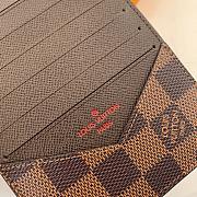 Louis Vuitton LV Card Case N60378 Brown Size 13 x 10.5 x 1 cm - 2
