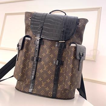 Louis Vuitton Christopher Backpack PM Crocodilien Mat N93489 Size 41 x 48 x 13 cm