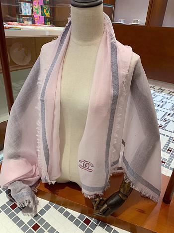 Chanel Scarf Pink Size 110 x 200 cm