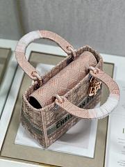 Dior D-Lite Bag Pink Size 24 x 20 x 11 cm - 4