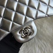 Chanel A01113 Jumbo Classic Flap Bag Silver/Gold Lambskin Size 30 cm - 3