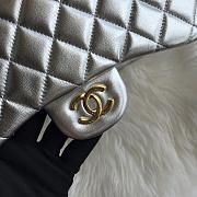 Chanel A01113 Jumbo Classic Flap Bag Silver/Gold Lambskin Size 30 cm - 2