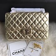 Chanel A01113 Jumbo Classic Flap Bag Gold with Silver/Gold Size 30 cm - 4