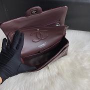 Chanel Shinny Leather Medium Classic Flap Bag Size 25 cm - 5