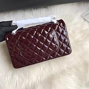 Chanel Shinny Leather Medium Classic Flap Bag Size 25 cm - 4