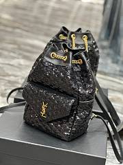 YSL Saint Laurent Sequin Bag Black Size 22 × 29 × 15 cm - 3
