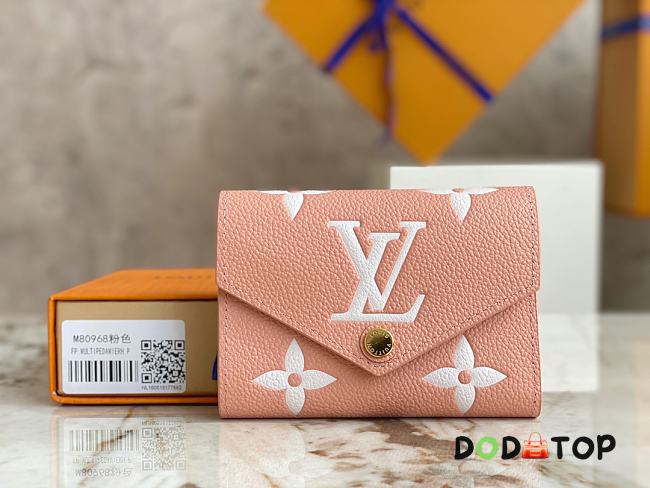 Louis Vuitton LV Pink Wallet M81644 Size 12 x 9.5 x 1.5 cm - 1
