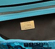 Fendi Baguette Blue Bag Size 27 cm - 5