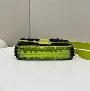 Fendi Baguette Green Bag Size 27 cm - 3