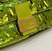 Fendi Baguette Green Bag Size 27 cm - 6
