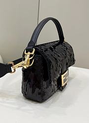 Fendi Baguette Black Bag Size 27 cm - 3
