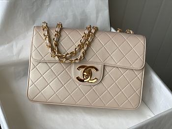 Chanel Vintage Beige Bag Size 30 x 8 x 21 cm
