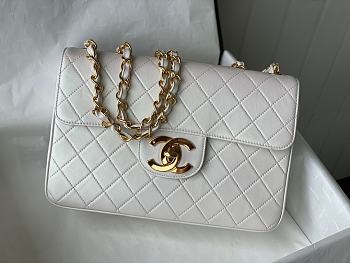 Chanel Vintage White Bag Size 30 x 8 x 21 cm