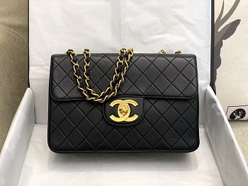 Chanel Vintage Black Bag Size 30 x 8 x 21 cm