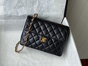 Chanel Flap Caviar Black Bag Size 20 x 6.5 x 14.5 cm - 1