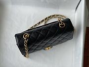 Chanel Flap Caviar Black Bag Size 20 x 6.5 x 14.5 cm - 5