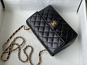 Chanel Flap Caviar Black Bag Size 20 x 6.5 x 14.5 cm - 4