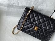 Chanel Flap Caviar Black Bag Size 20 x 6.5 x 14.5 cm - 3