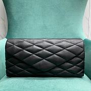 YSL Sade Puffer Envelope Handbag Black Size 35 x 9 x 18 cm - 1