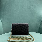 YSL Card Chain Wallet Black Size 13 x 2 x 9 cm - 2