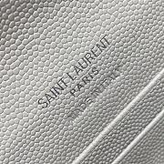 YSL Card Chain Wallet White Size 13 x 2 x 9 cm - 3