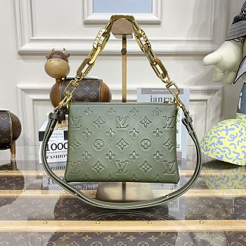 Louis Vuitton Army Green Coussin BB Handbag Size 20 × 16 × 12 cm