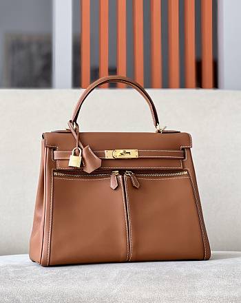 Hermes Kelly Lakis 32 Handbag Size 32 x 23 x 10.5 cm