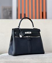 Hermes Kelly Lakis 32 Handbag Black Size 32 x 23 x 10.5 cm - 1
