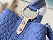 Louis Vuitton LV Capucines Blue Crocodile Pattern Size 21 x 14 x 8 cm - 6